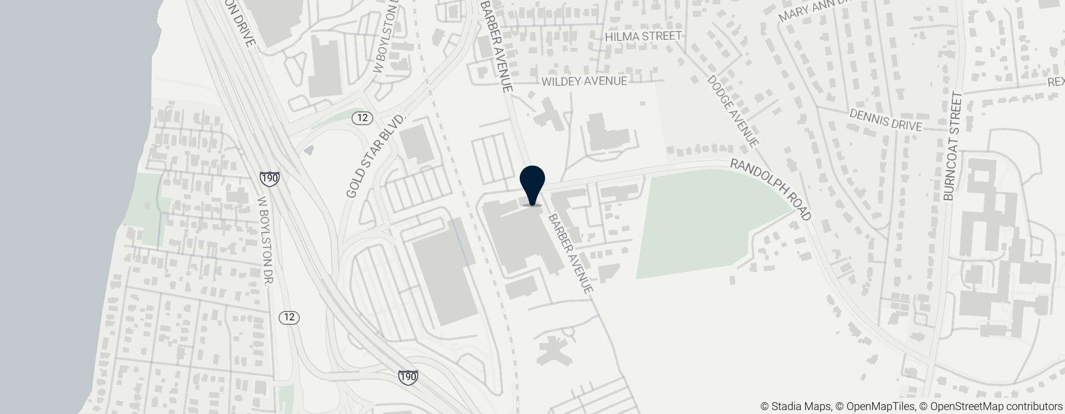 Map of Higgins Armory Museum 