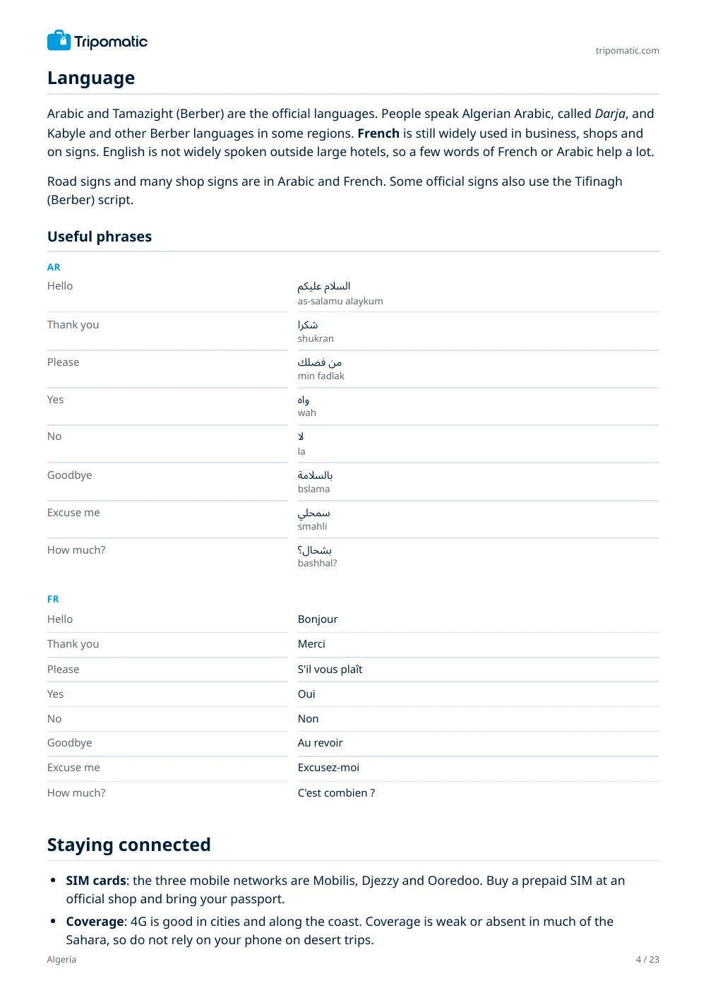 Algeria travel guide, page 4