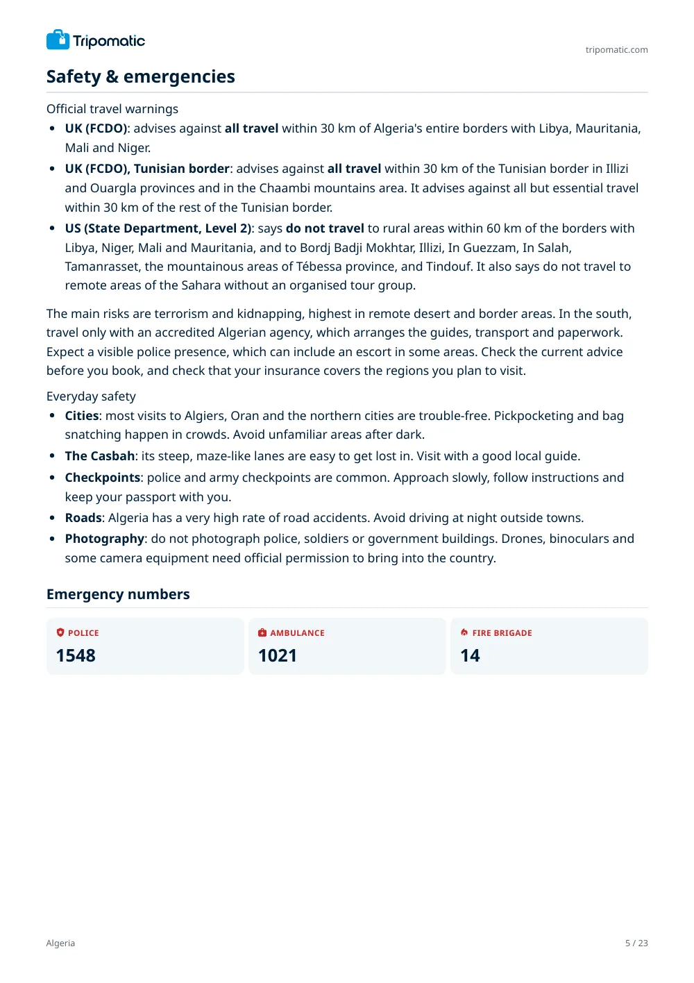 Algeria travel guide, page 5