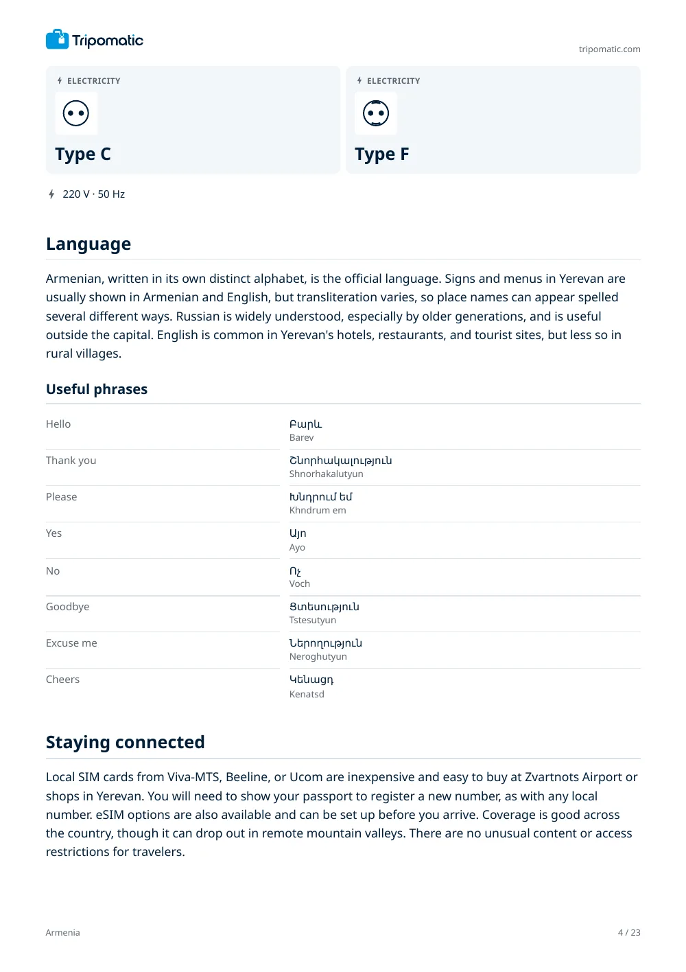 Armenia travel guide, page 4