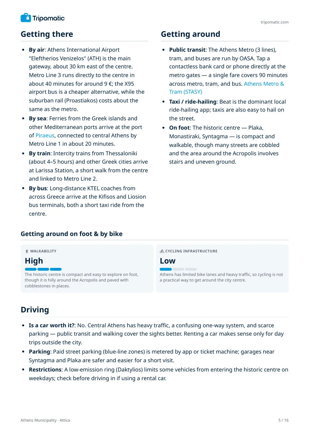 Athens Municipality travel guide, page 5