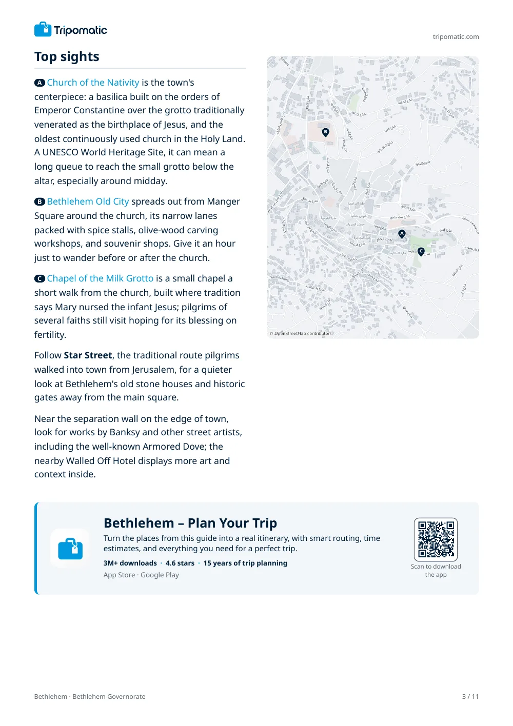Bethlehem travel guide, page 3