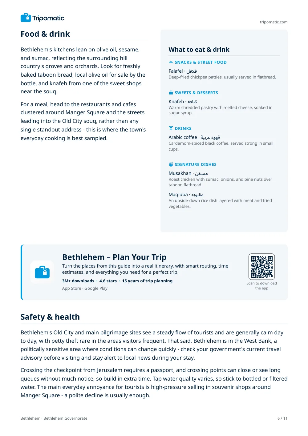 Bethlehem travel guide, page 6