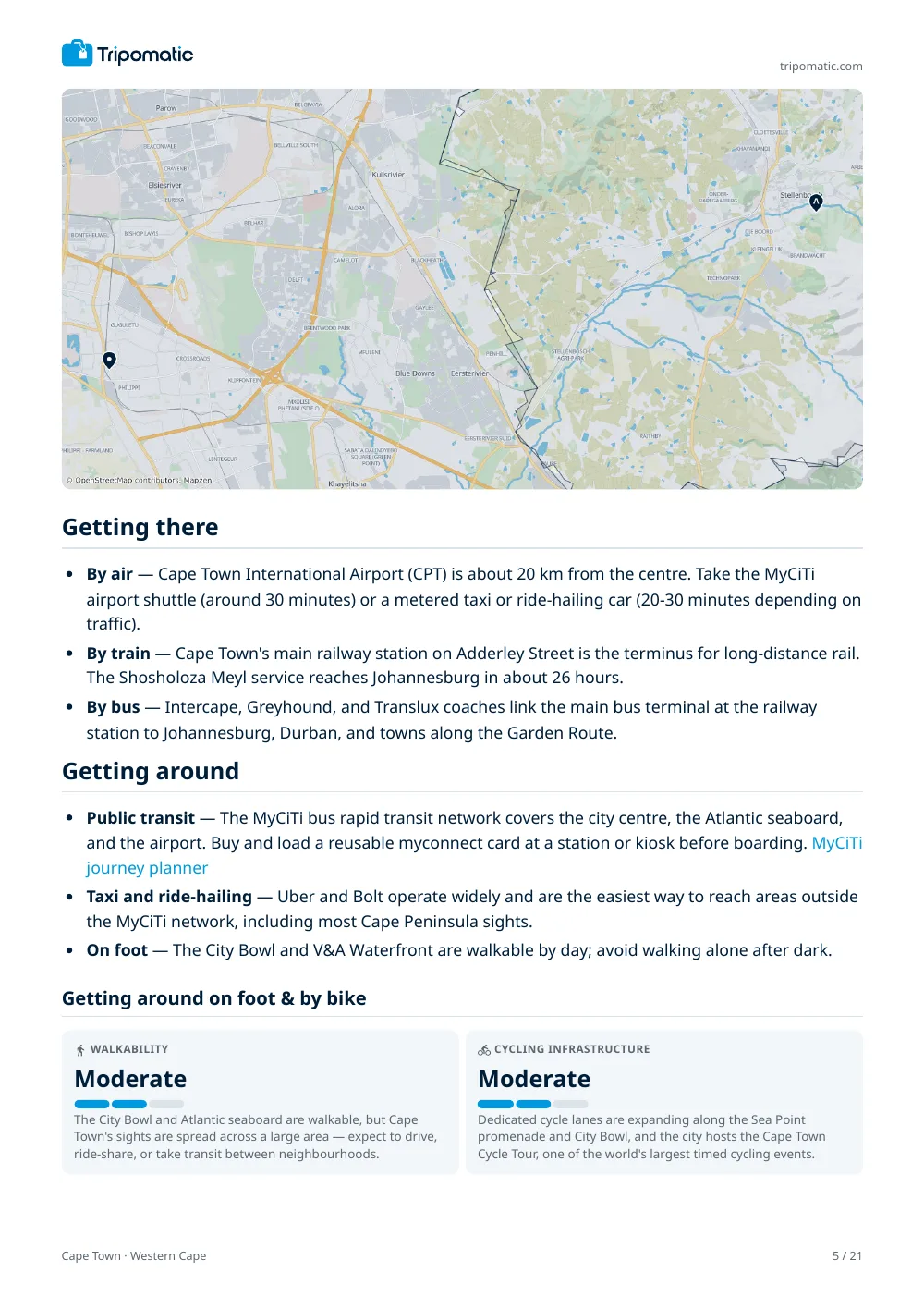 Cape Town travel guide, page 5