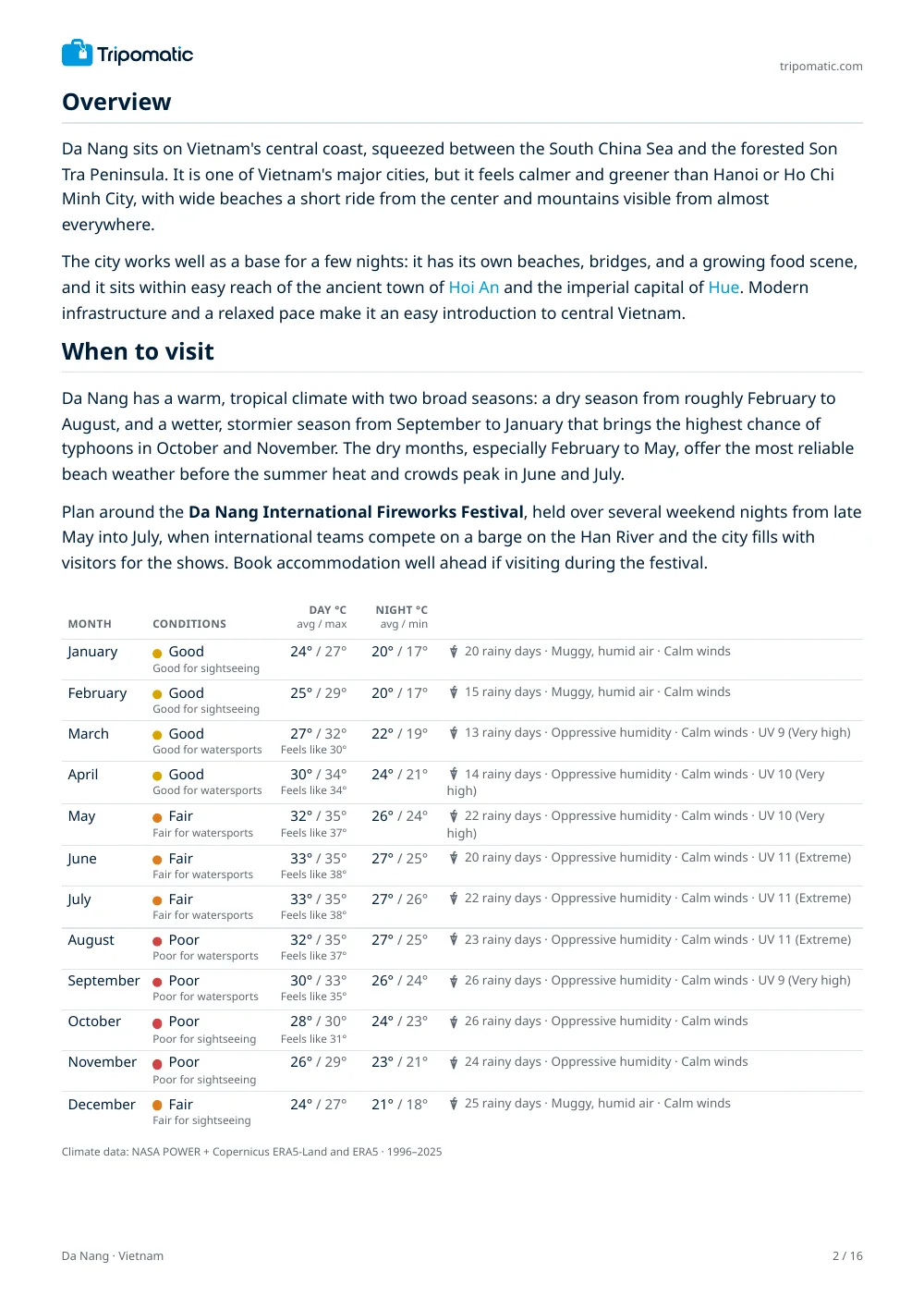 Da Nang travel guide, page 2