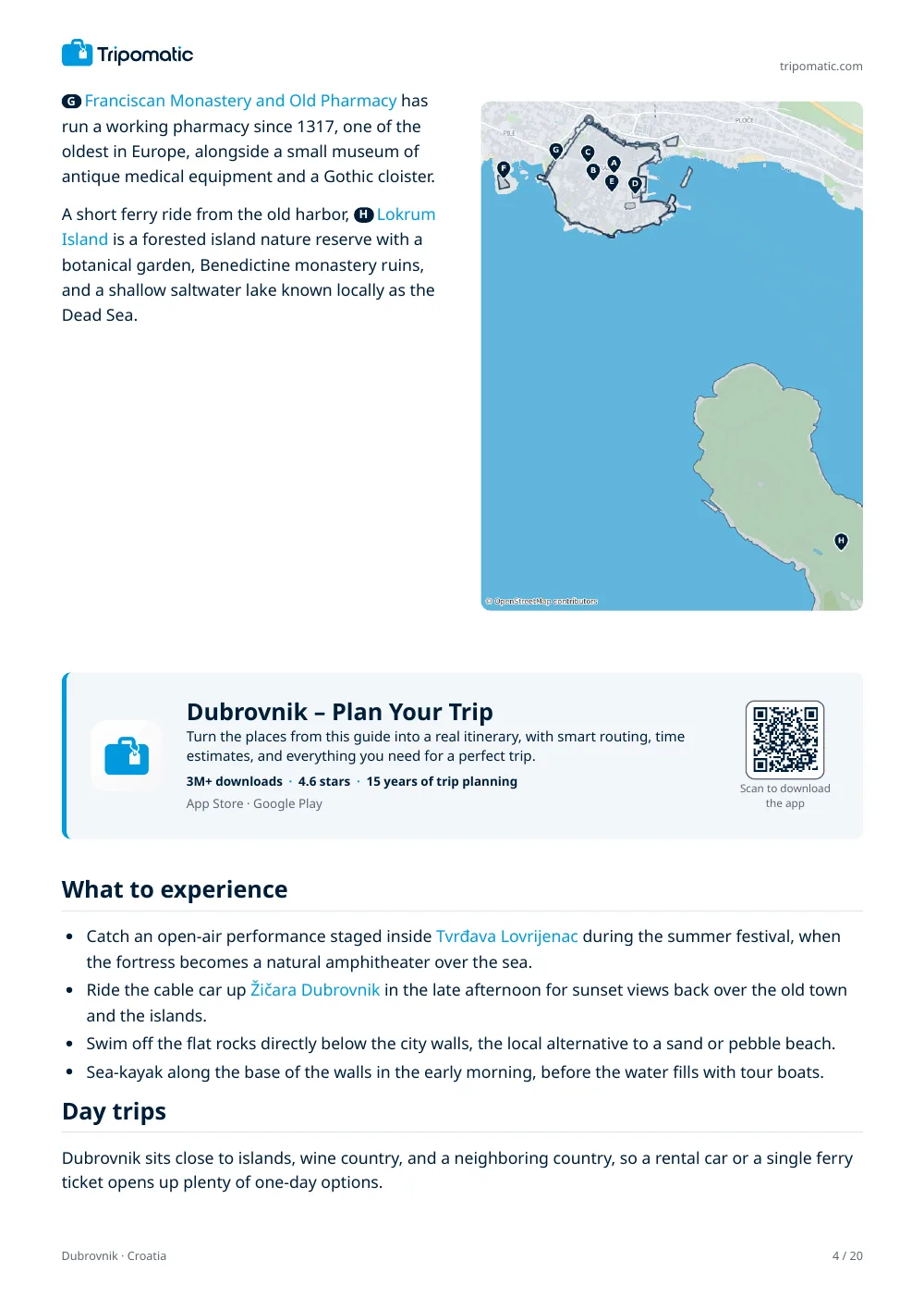 Dubrovnik travel guide, page 4