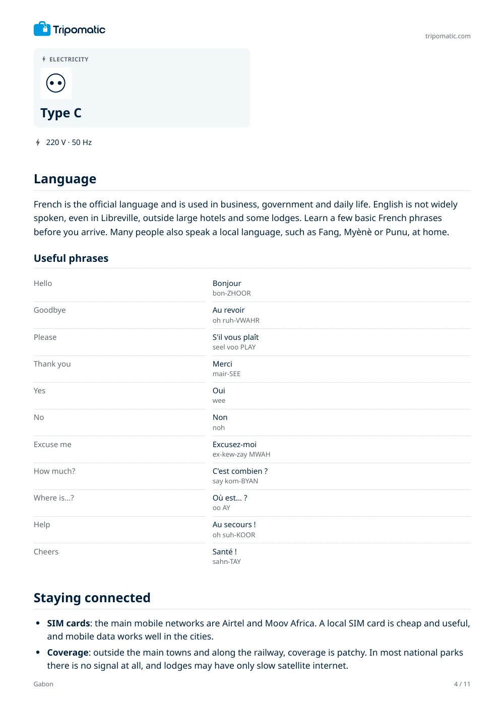 Gabon travel guide, page 4