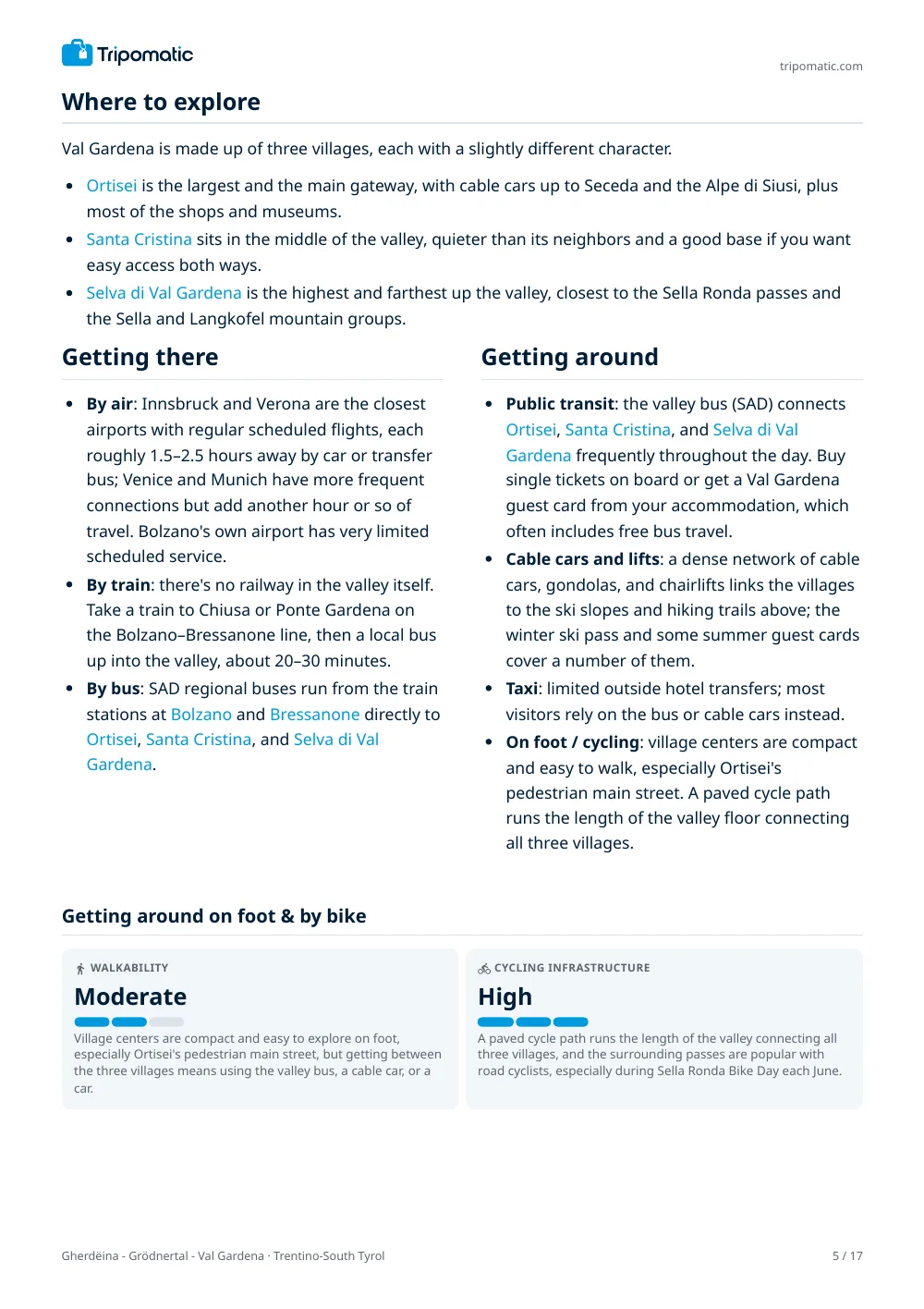 Gherdëina - Grödnertal - Val Gardena travel guide, page 5