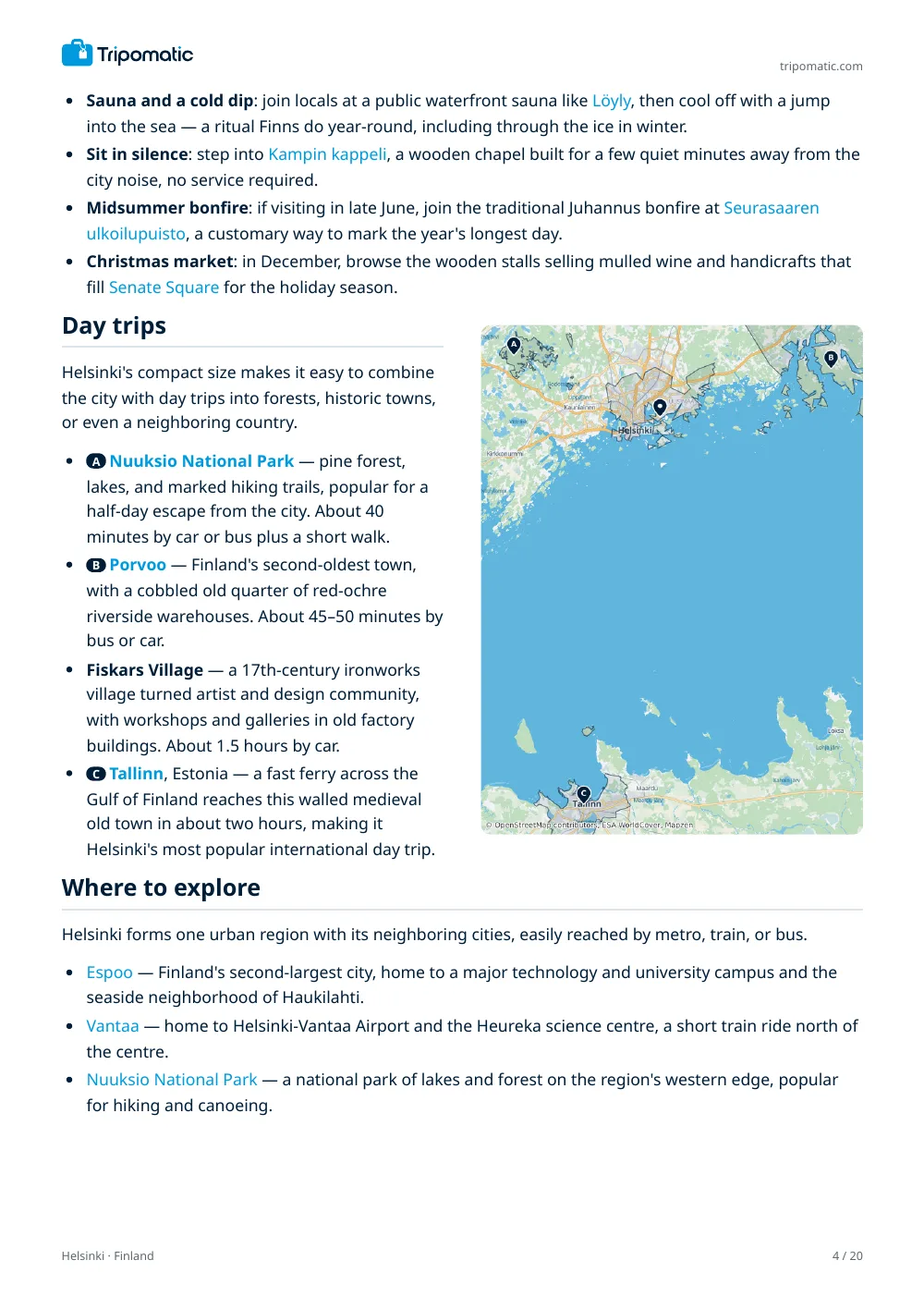 Helsinki travel guide, page 4
