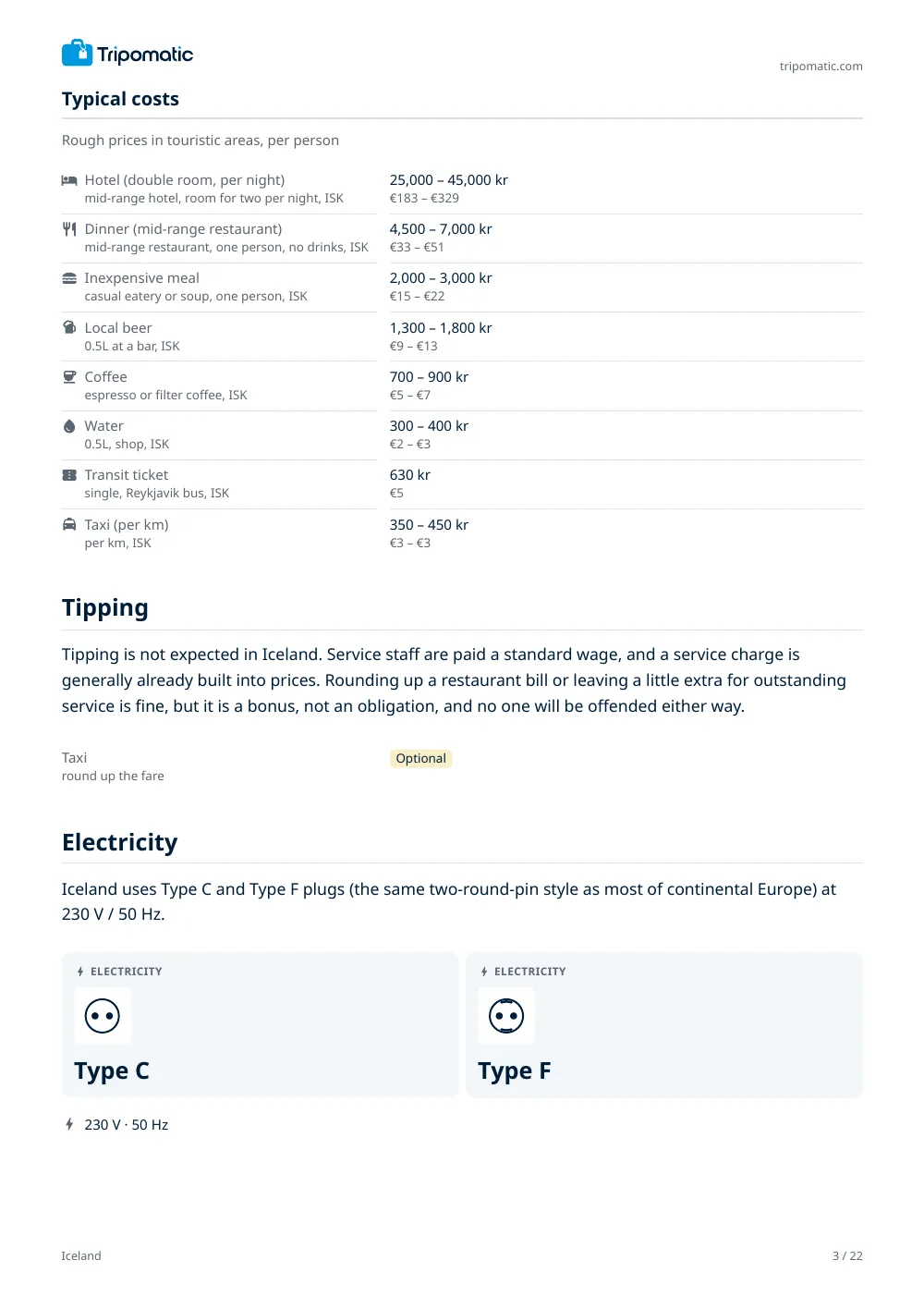 Iceland travel guide, page 3