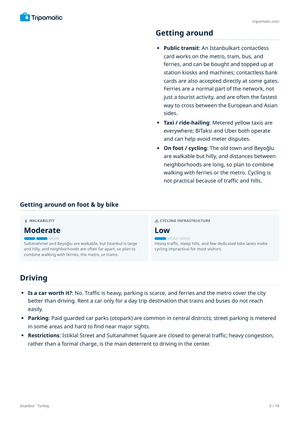 Istanbul travel guide, page 5