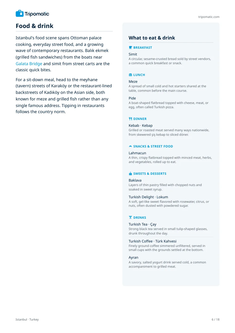 Istanbul travel guide, page 6