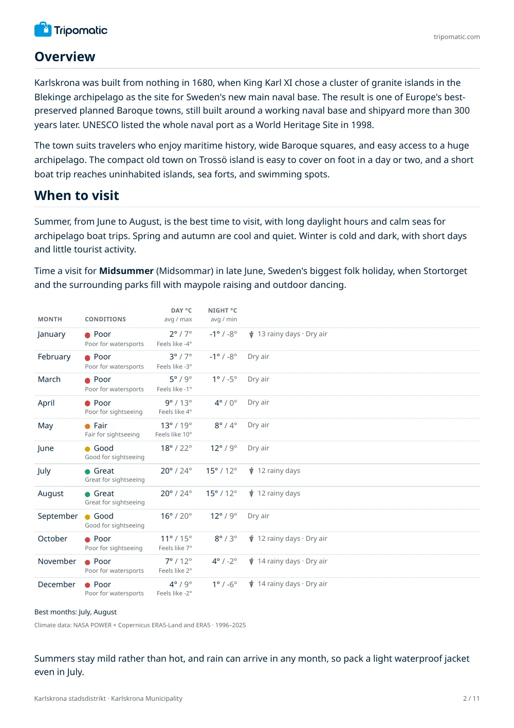 Karlskrona stadsdistrikt travel guide, page 2