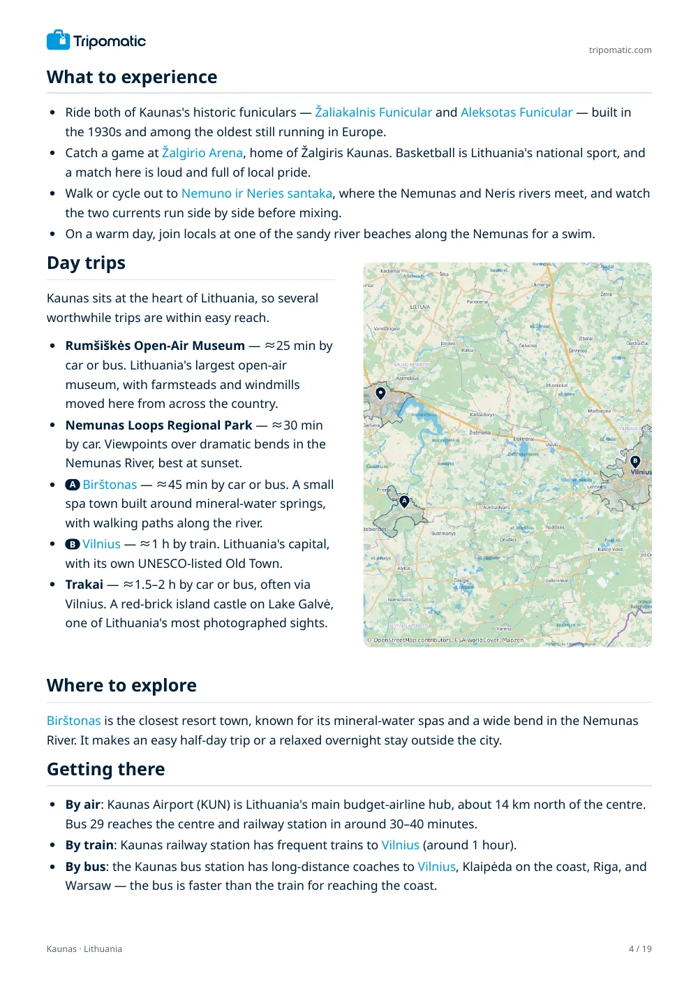 Kaunas travel guide, page 4