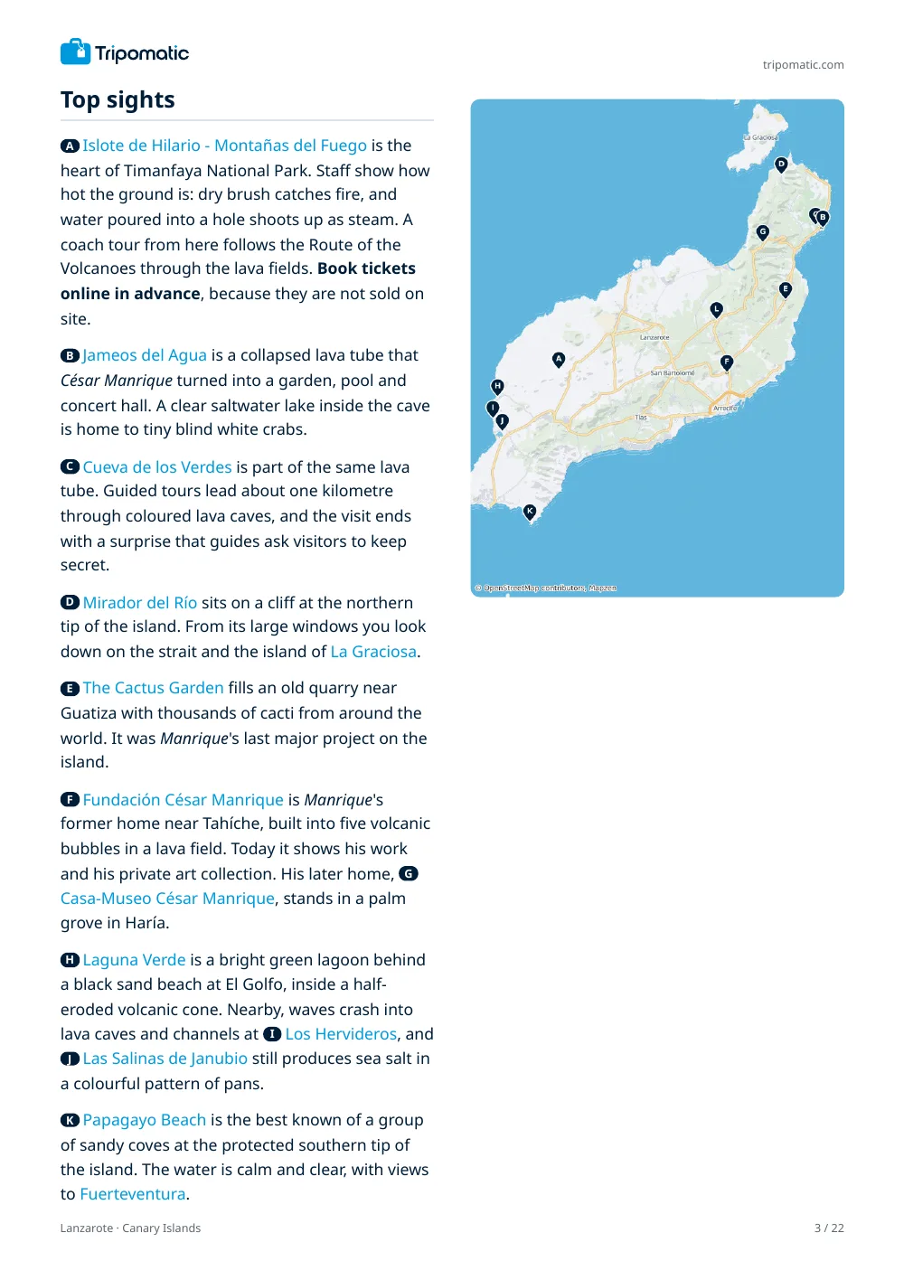 Lanzarote travel guide, page 3