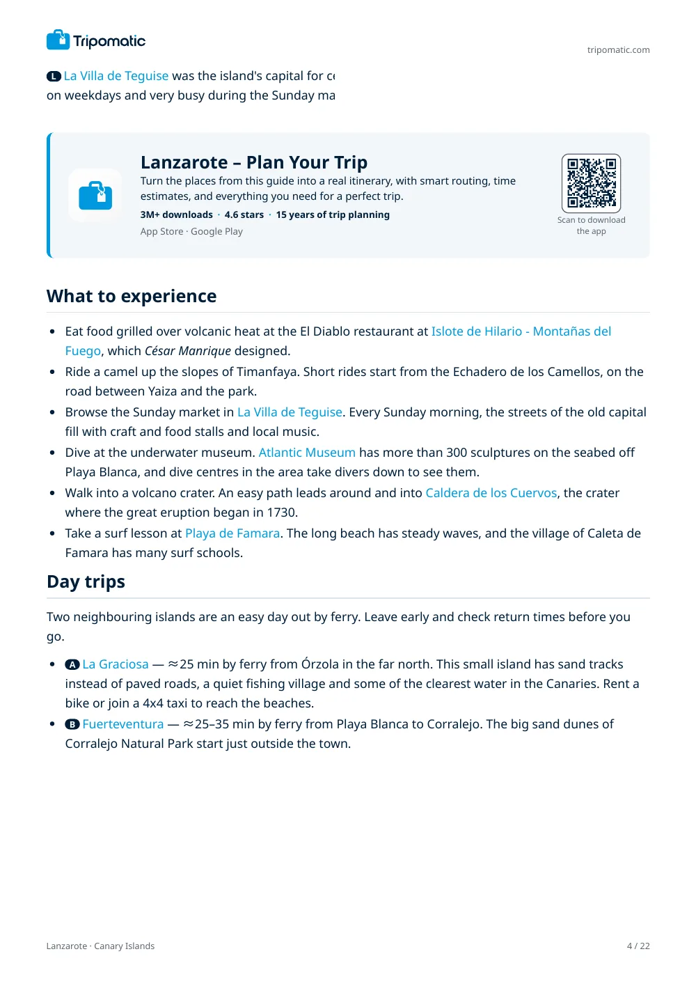 Lanzarote travel guide, page 4