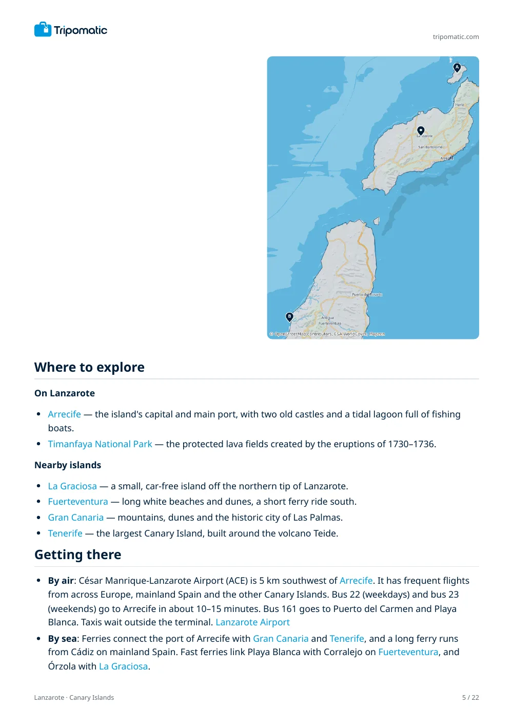 Lanzarote travel guide, page 5