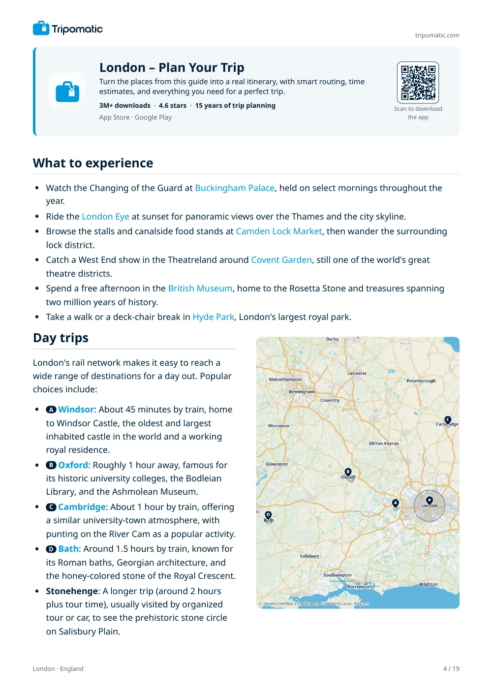 London travel guide, page 4