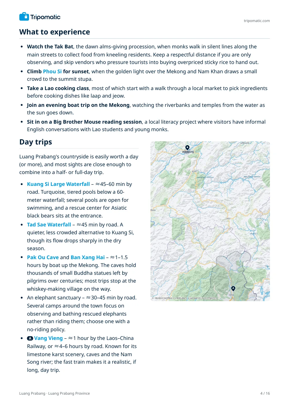 Luang Prabang travel guide, page 4
