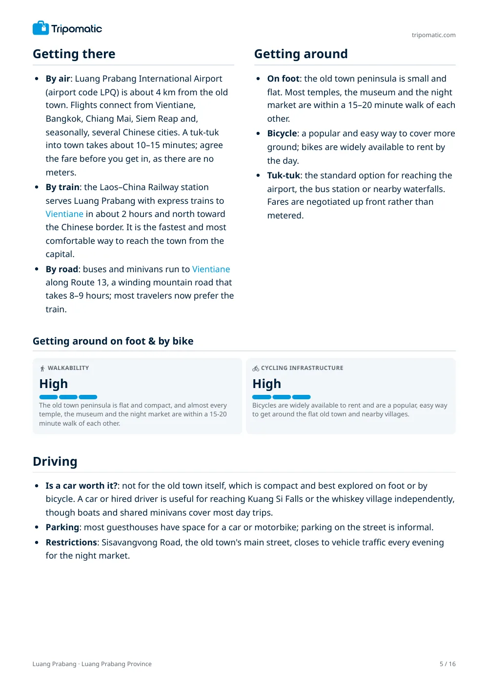 Luang Prabang travel guide, page 5