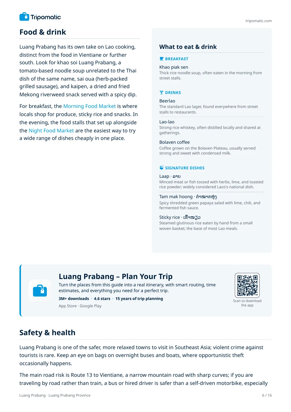 Luang Prabang travel guide, page 6
