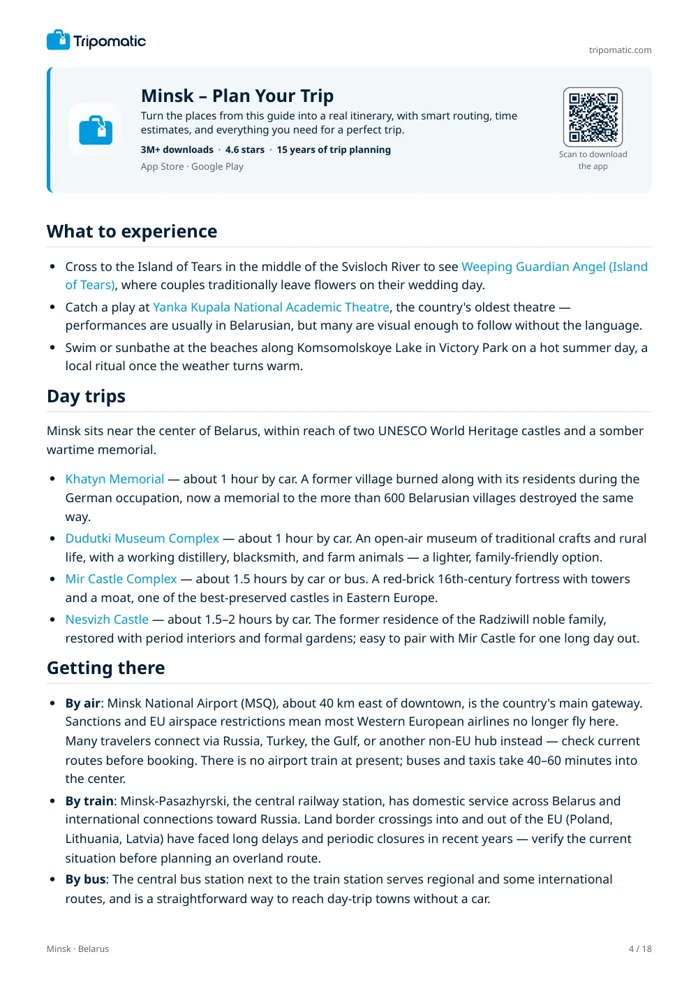 Minsk travel guide, page 4