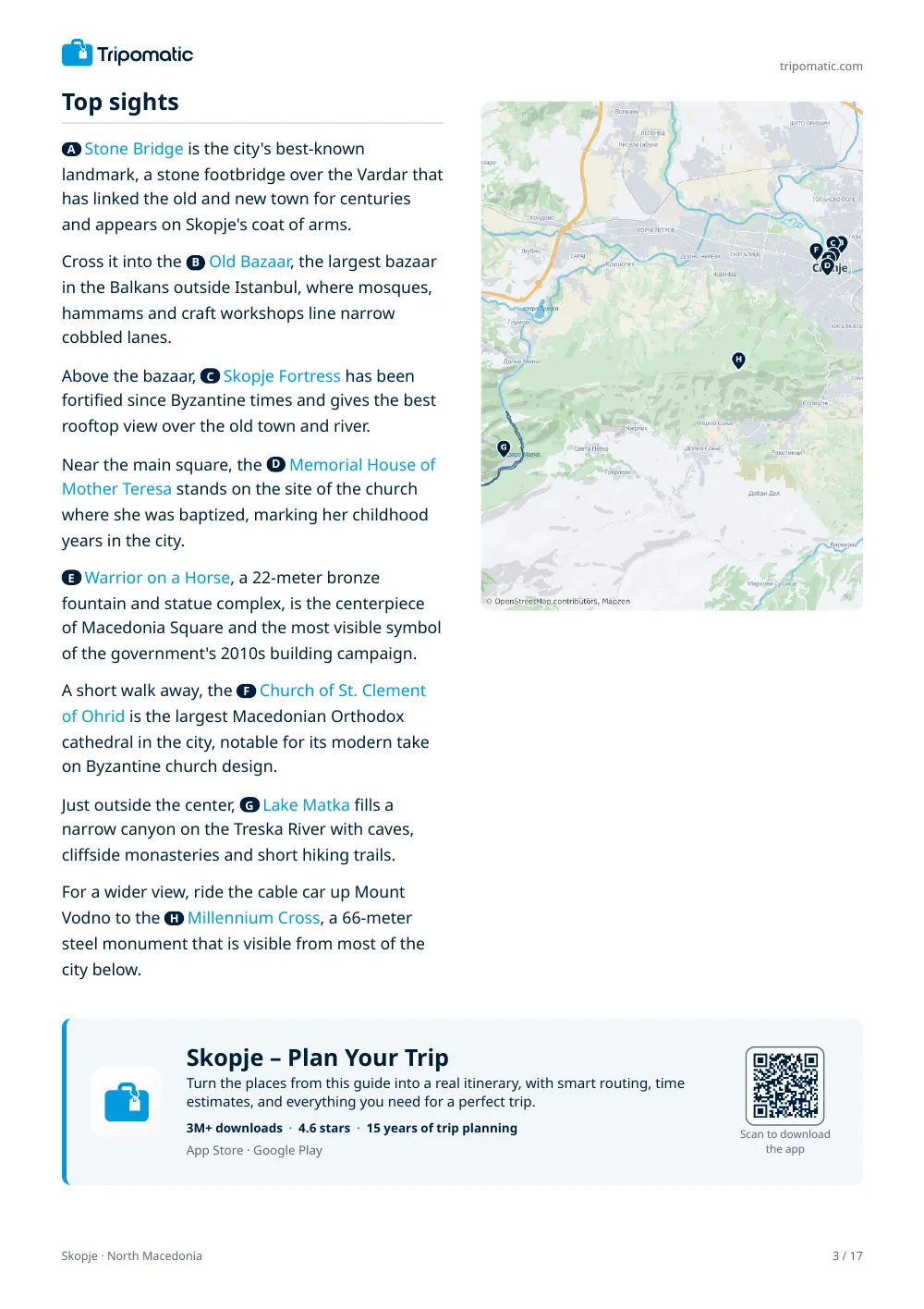 Skopje travel guide, page 3