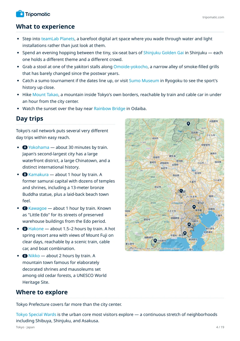 Tokyo travel guide, page 4