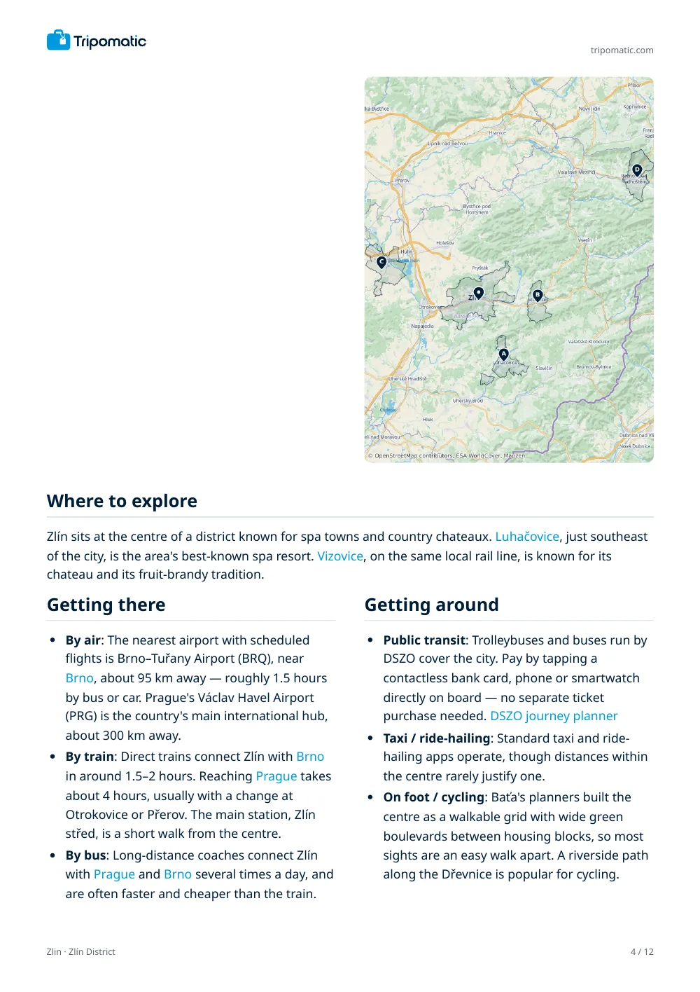 Zlin travel guide, page 4
