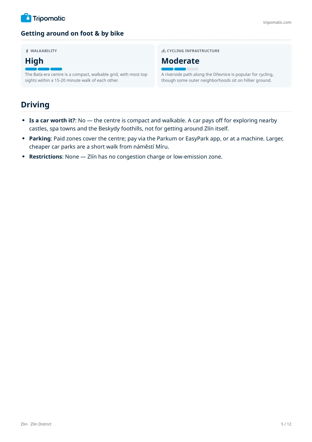 Zlin travel guide, page 5
