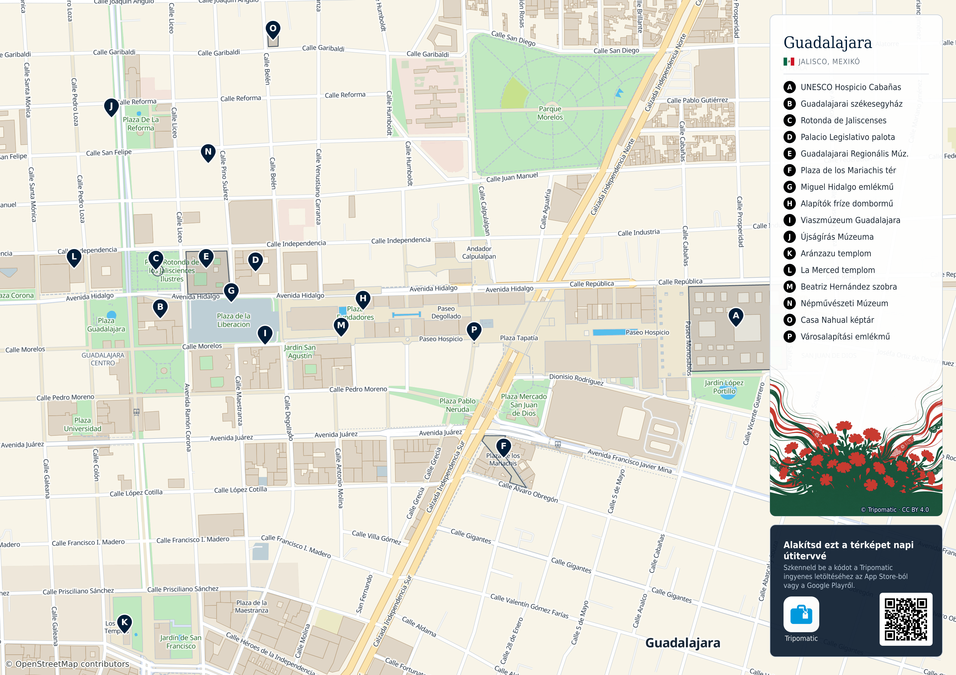 Tatter Map Guadalajarai község – Nyomtatható turistatérkép