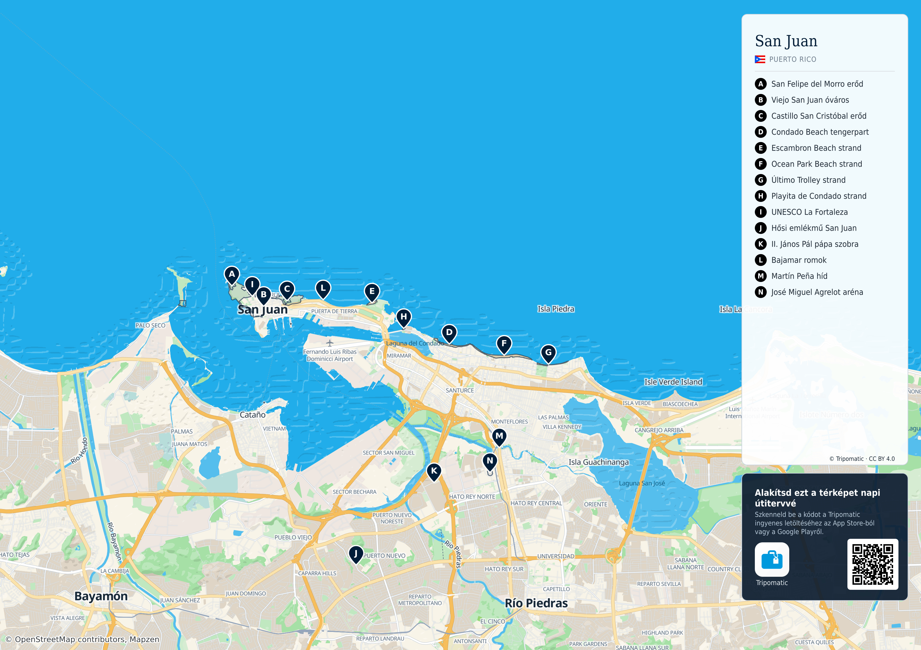 Tatter Map San Juan – Nyomtatható turistatérkép