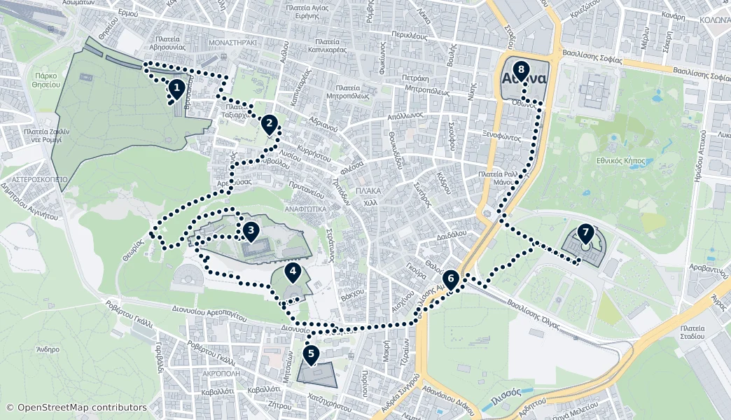 Best of Athens — Route Map