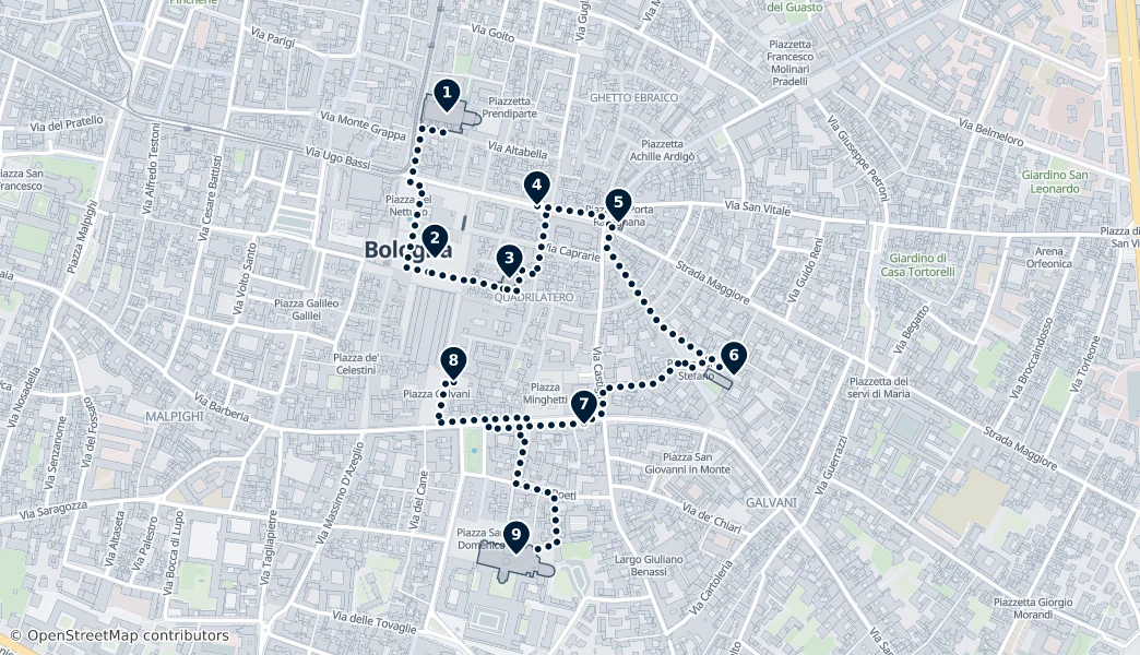 Best of Bologna — Route Map