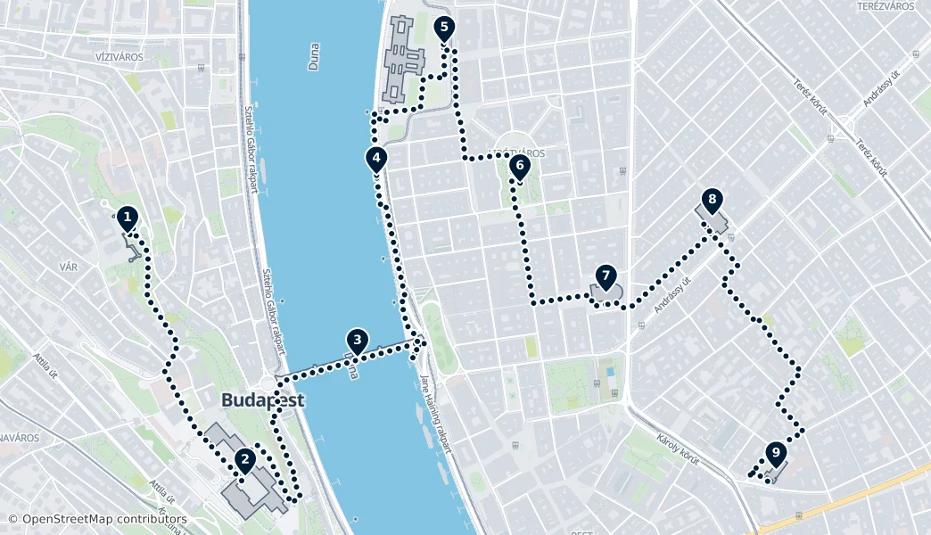 Best of Budapest — Route Map