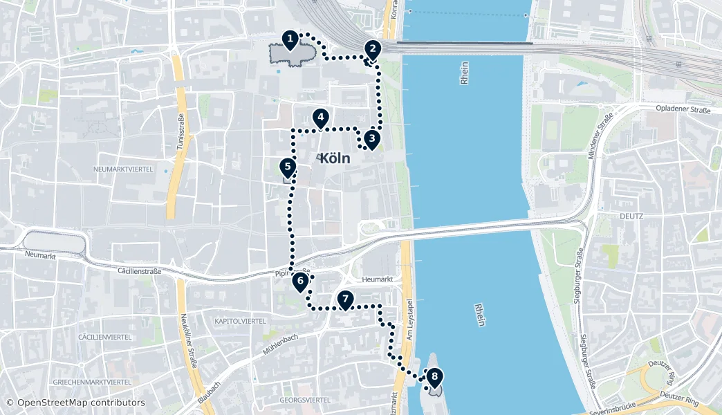 Best of Cologne — Mappa del percorso