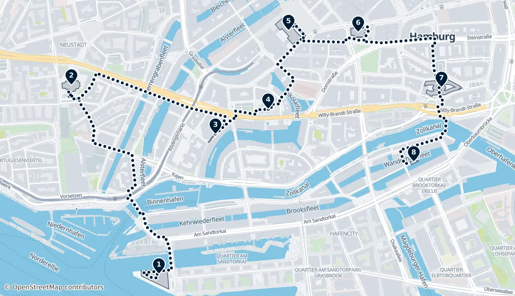 Best of Hamburg — Route Map