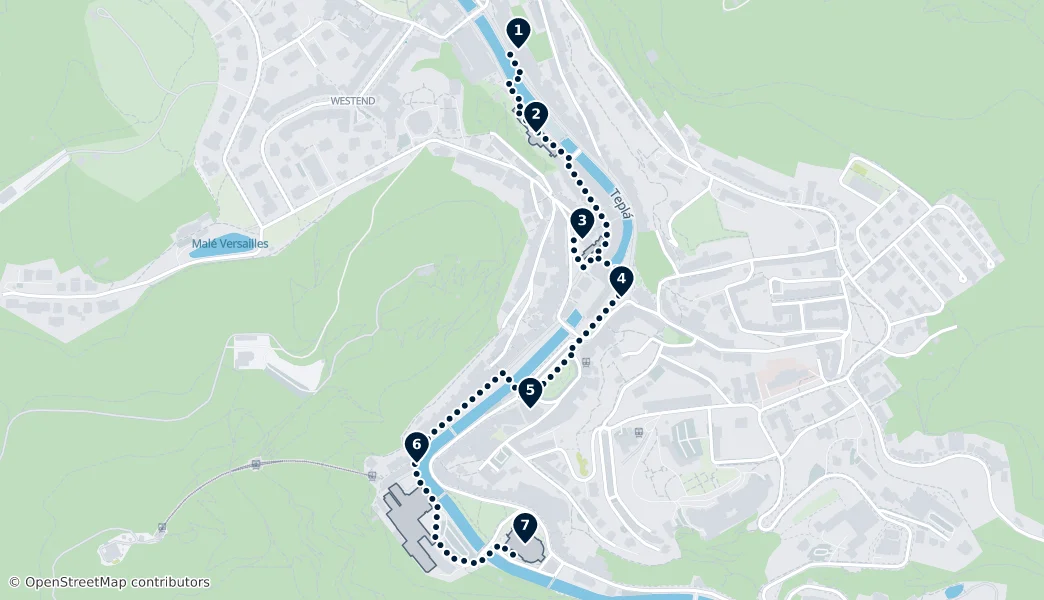 Best of Karlovy Vary — Mappa del percorso