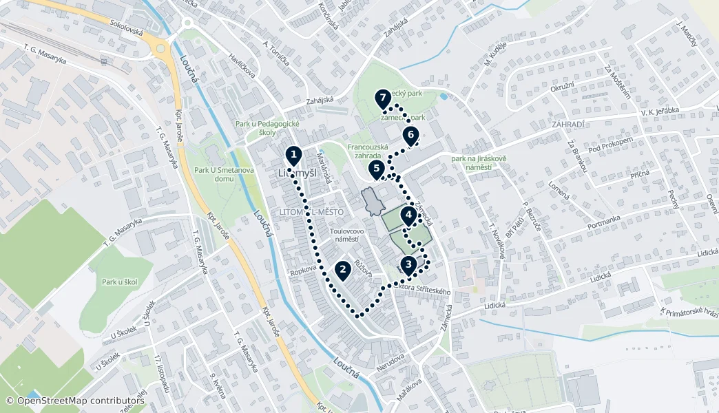 Best of Litomyšl — Route Map