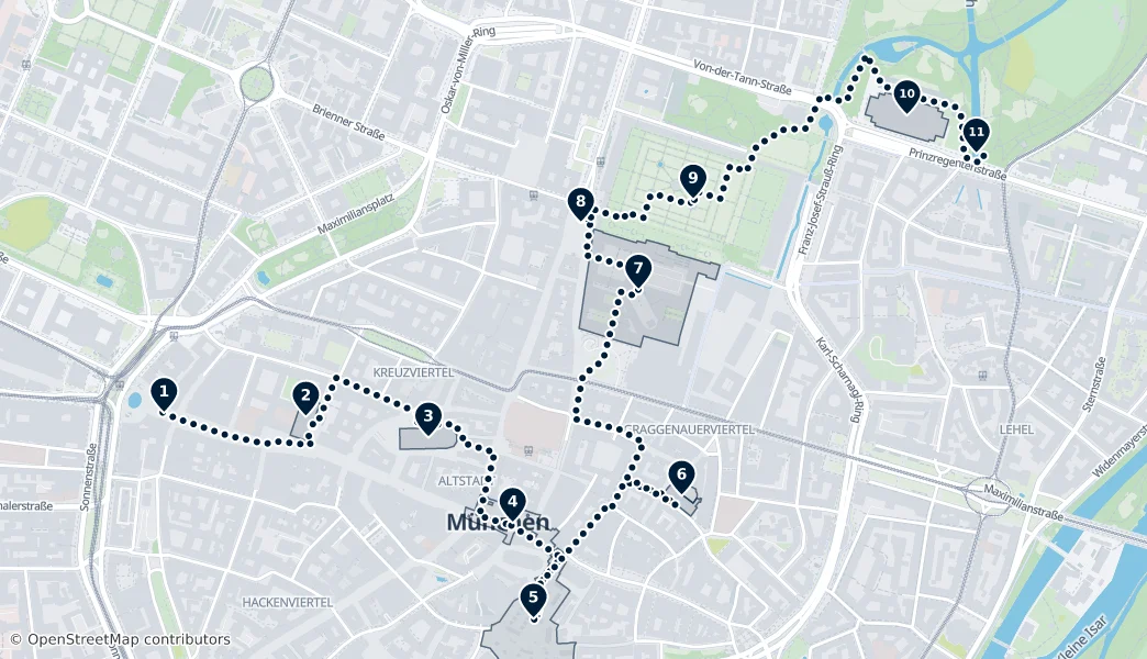 Best of Munich — Route Map