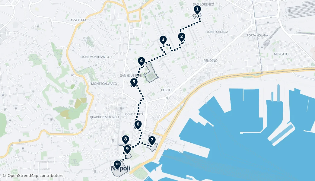 To nejlepší z Neapole – Mapa trasy