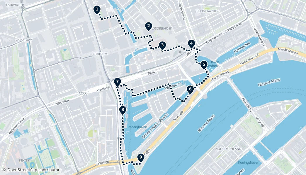 Best of Rotterdam – Mapa trasy