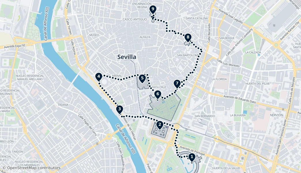 Best of Seville — Rota Haritası