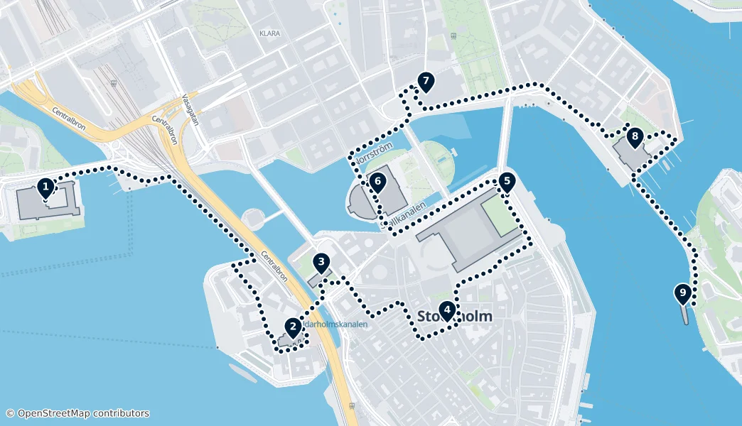 Best of Stockholm — Route Map