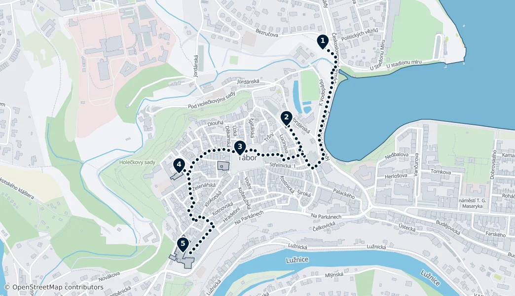 Best of Tábor — Route Map