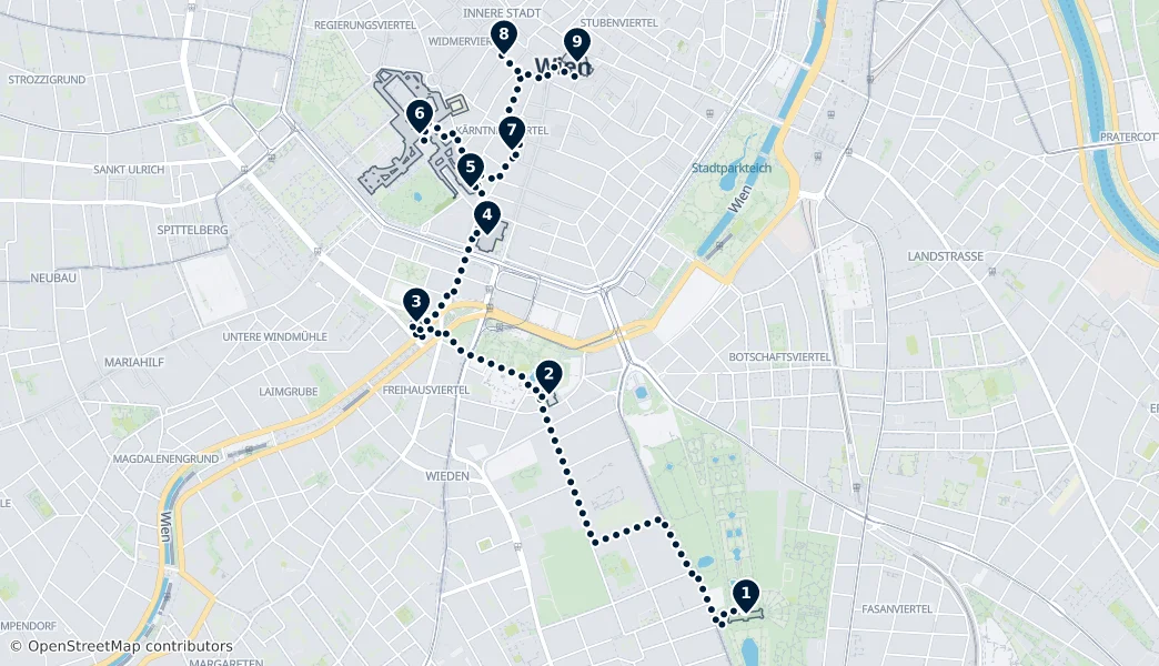 Best of Vienna — Route Map
