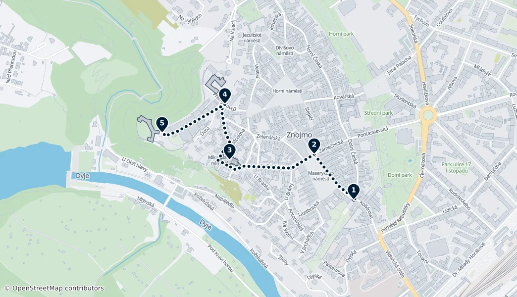 Best of Znojmo — Route Map