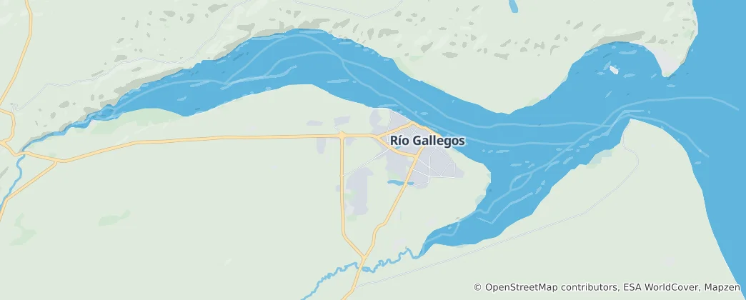 Mapa De Río Gallegos