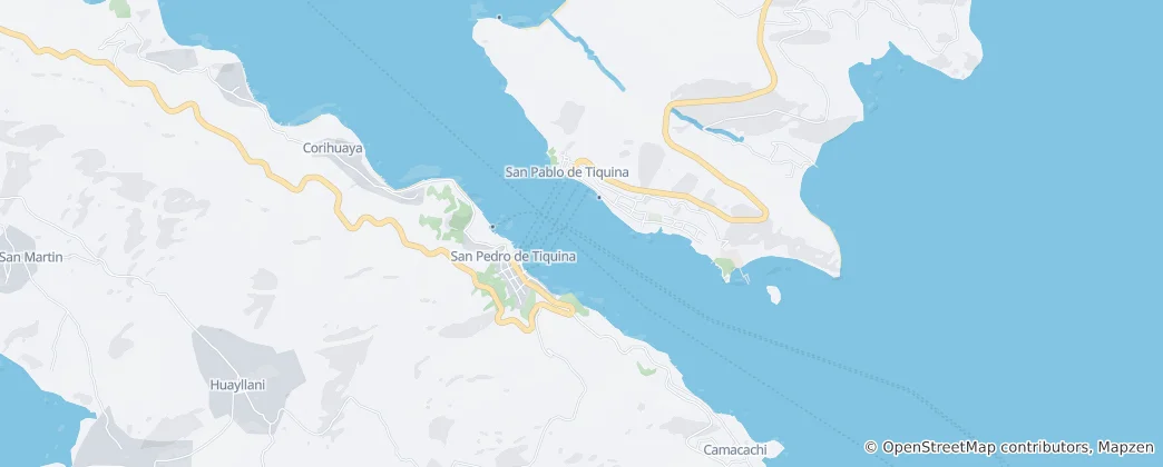 Mapa Strait of Tiquina