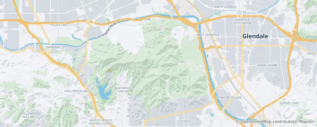 Map of Griffith Park